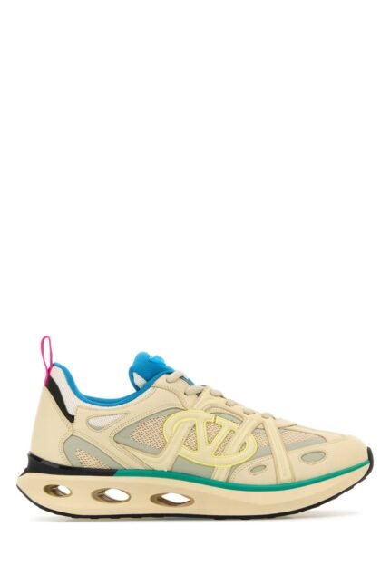 Multicolor leather and fabric VLogo EasyJog sneakers