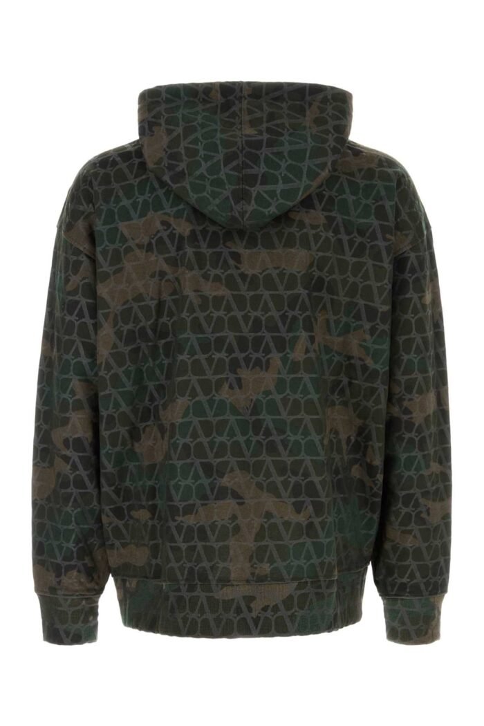 Printed cotton blend oversize sweatshirt - Image 2