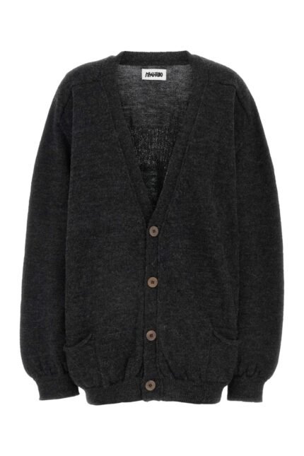 Charcoal wool cardigan