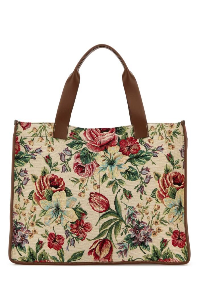 Embroidered canvas shopping bag - Image 3