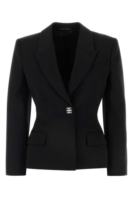 Black wool blazer