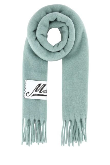 Sage green alpaca blend scarf