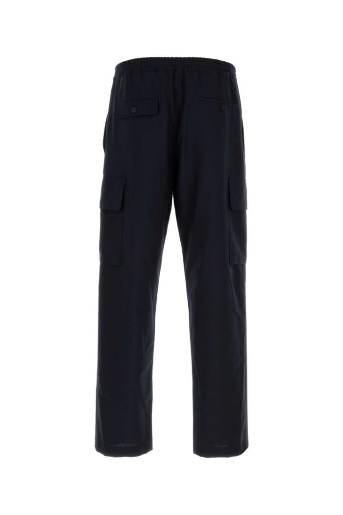 Midnight blue wool cargo pant - Image 2