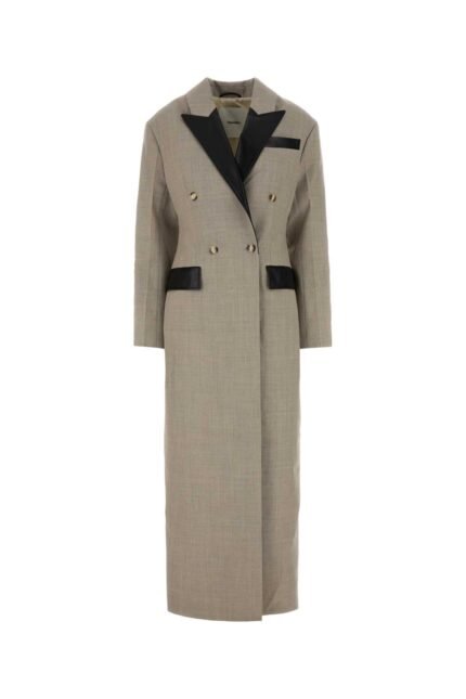 Dove grey twill Ferris coat