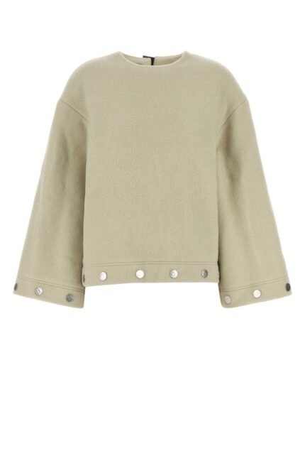 Sand wool blend oversize Anwen blouse
