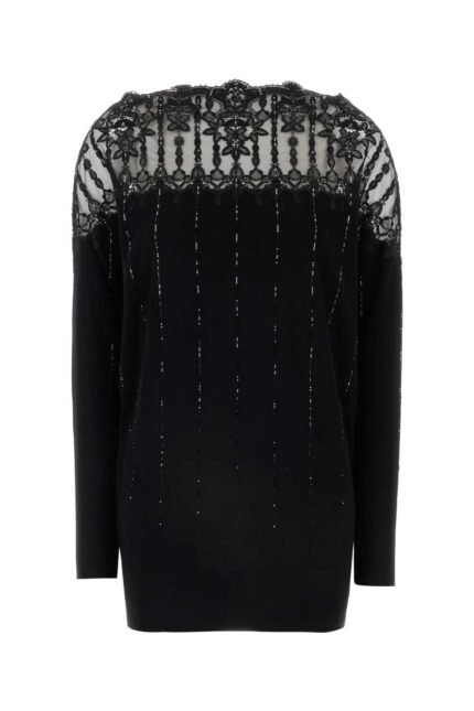 Black wool sweater