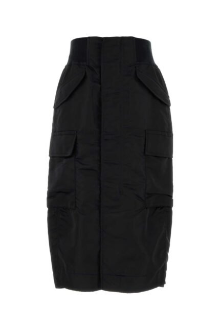 Black nylon skirt
