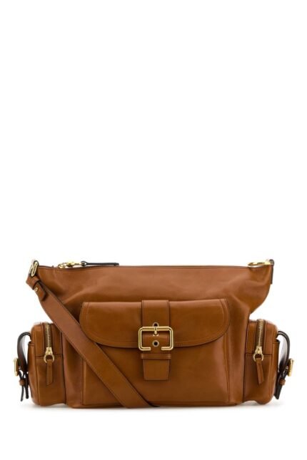 Caramel leather Camera Bag handbag