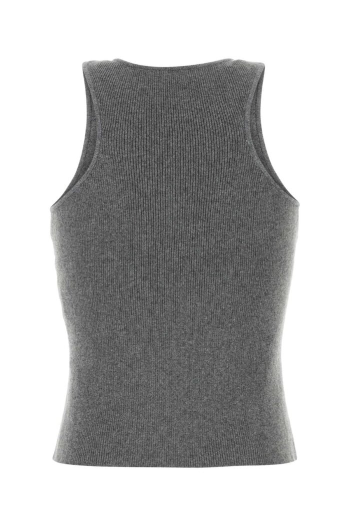 Grey cashmere tank top - Image 2