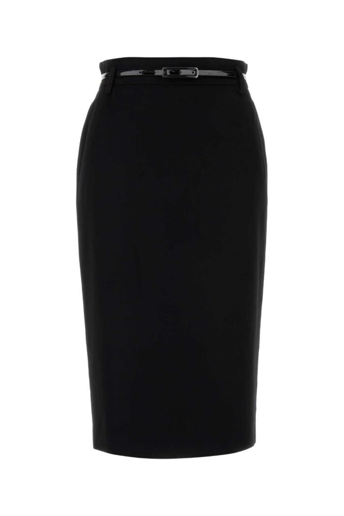 Black wool Ginseng skirt - Image 1