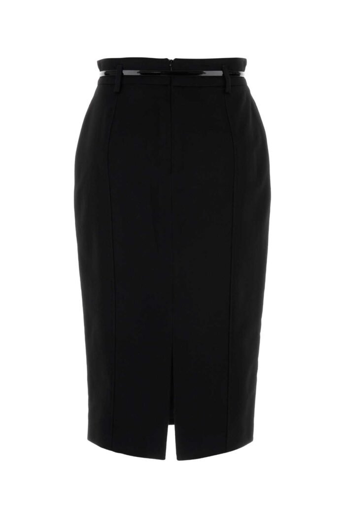 Black wool Ginseng skirt - Image 2