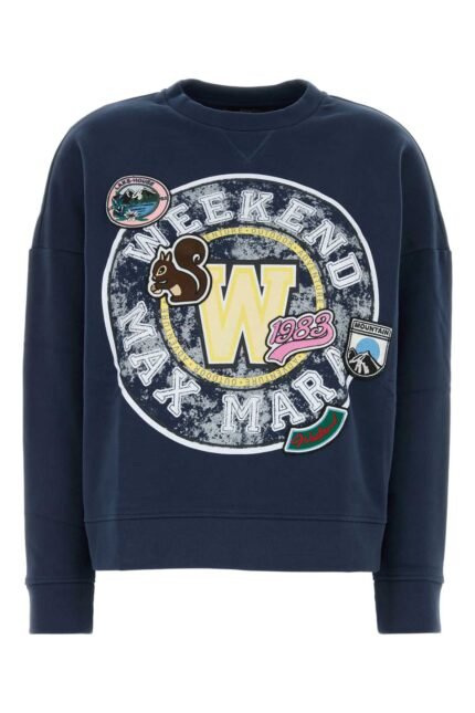 Navy blue cotton Medea sweatshirt