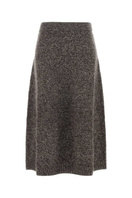 Multicolor wool Piega skirt