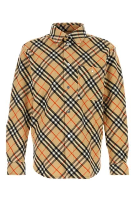 Embroidered flannel shirt