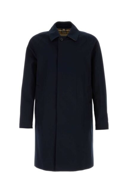 Midnight blue gabardine Heritage Camden overcoat