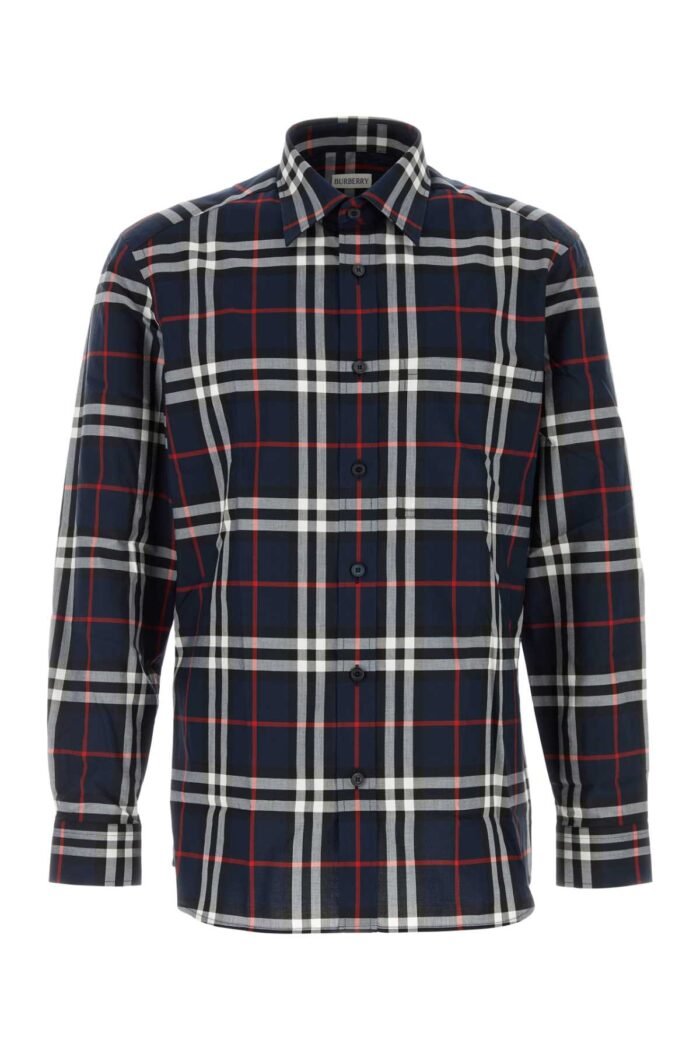 Embroidered poplin shirt - Image 1