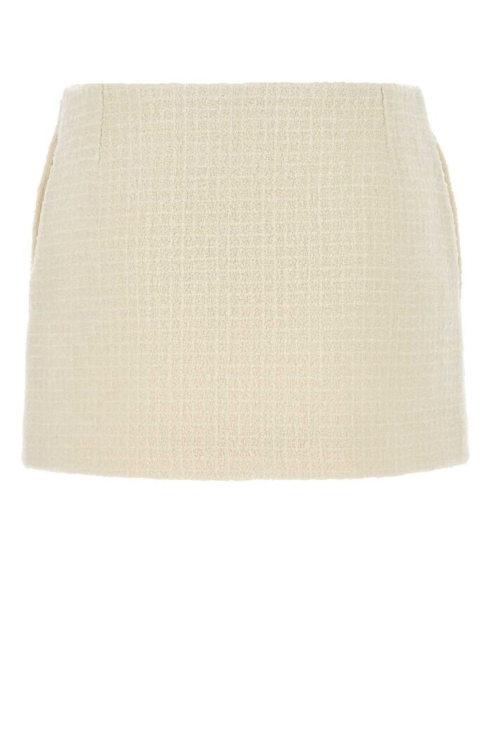 Ivory tweed mini skirt - Image 2