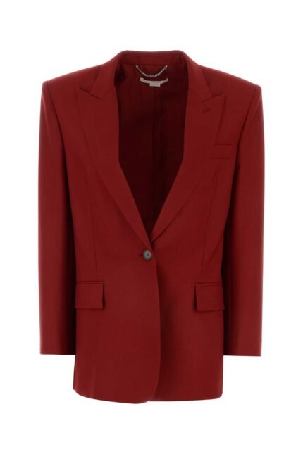 Tiziano red wool oversize blazer