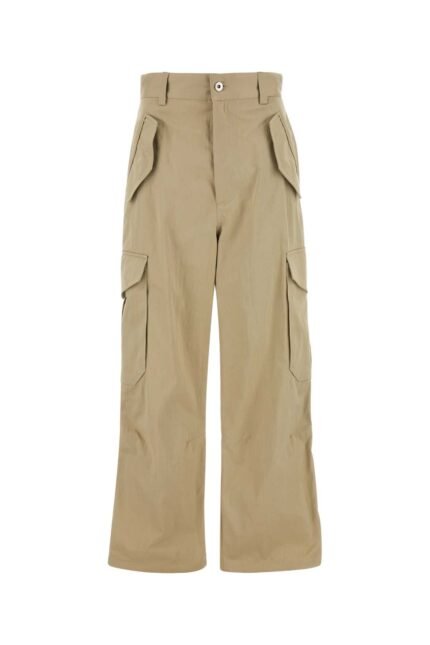 Cappuccino cotton blend cargo pant