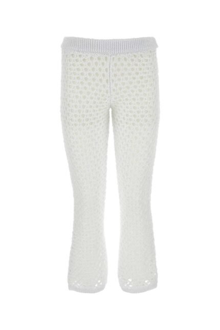 White mesh Valentino Garavani Escape pant