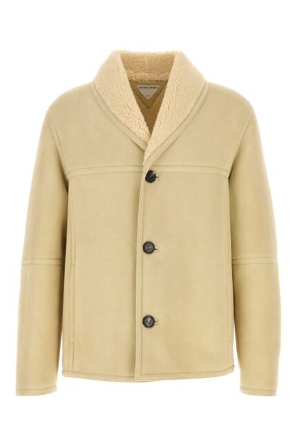 Sand shearling jacket