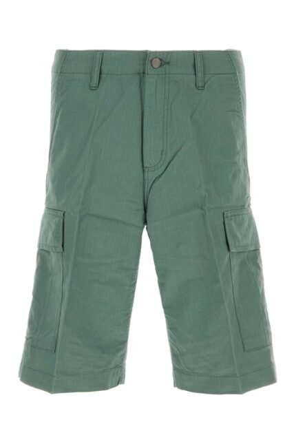 Green cotton Regular Cargo Short