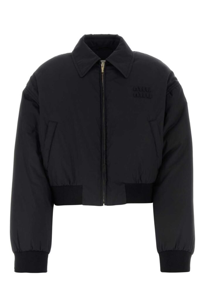 Black cotton down jacket - Image 1