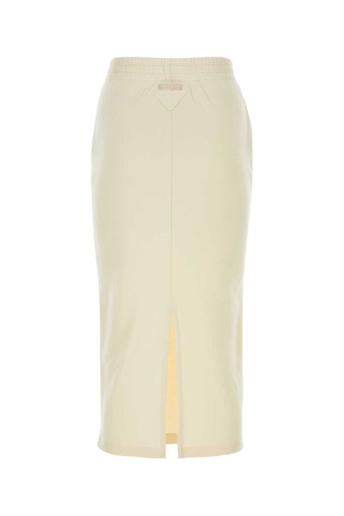 Cream cotton skirt - Image 2