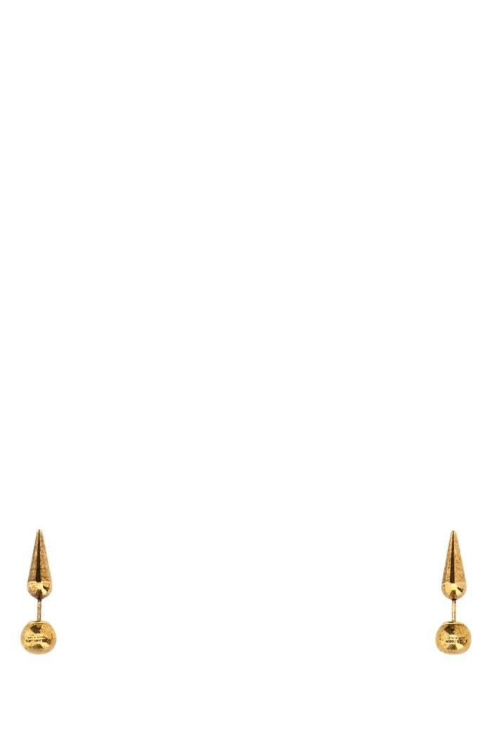 Gold metal earrings - Image 1