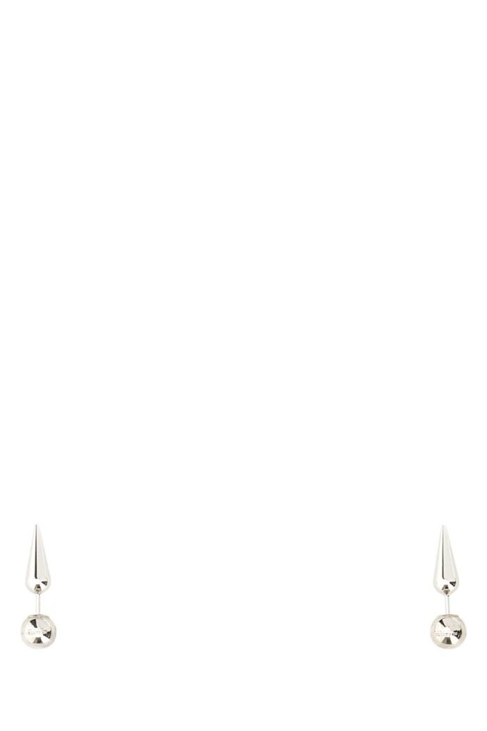 Silver metal earrings - Image 1