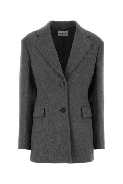 Dark grey wool blazer