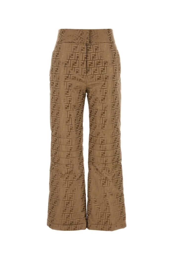 Embroidered cotton blend pant - Image 1