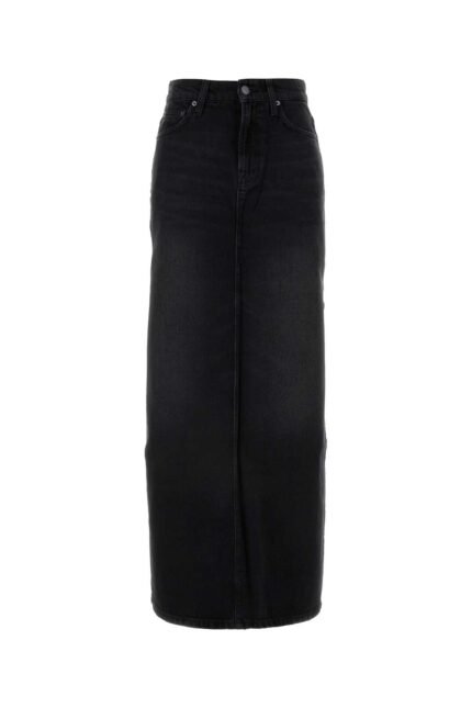 Black denim The Fun Dip Slice skirt