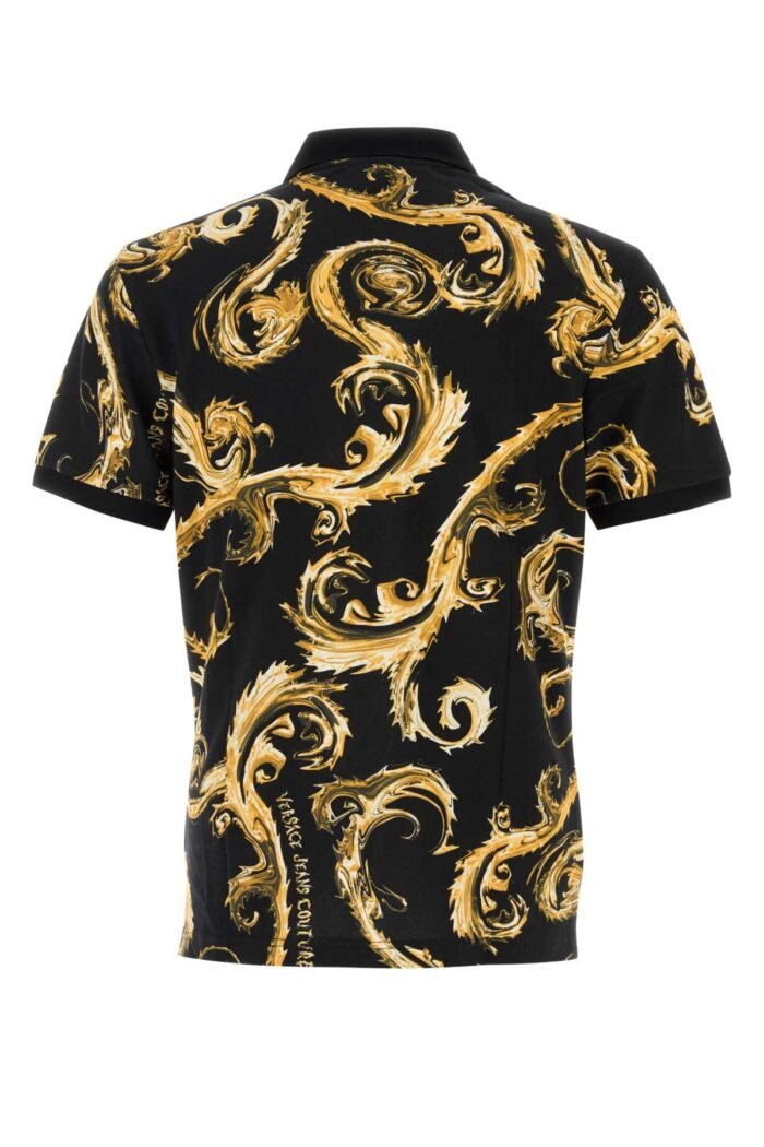Printed piquet polo shirt - Image 2