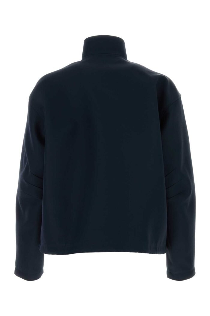 Navy blue wool blend jacket - Image 2