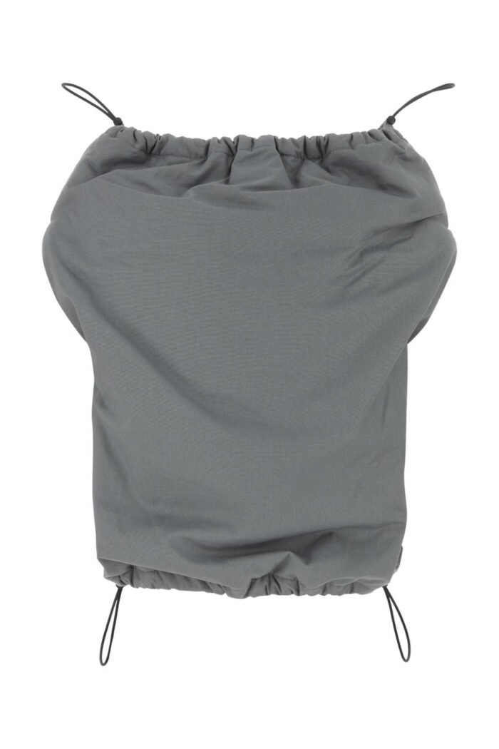 Grey cotton Shoe Bag top - Image 2