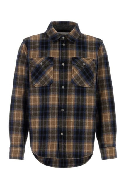 Embroidered flannel Alaskan Melton shirt