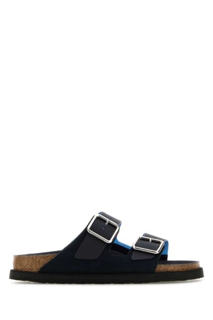 Midnight blue suede and PVC Eternal Sunshine Arizona slippers