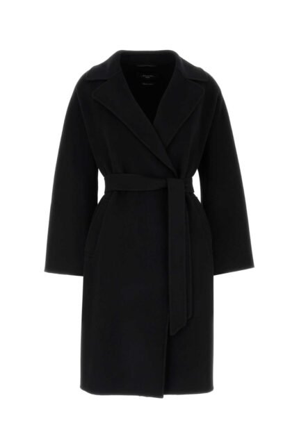 Black wool blend Civada coat