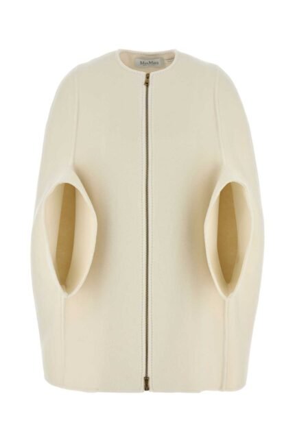 White cashmere Placido cape