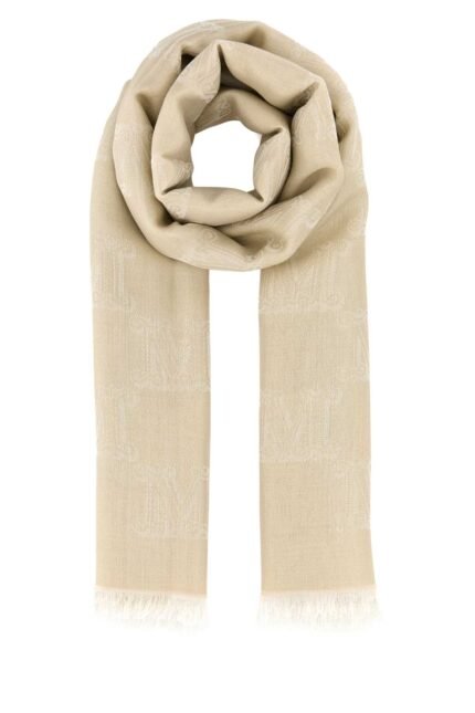 Beige viscose blend Whisky scarf