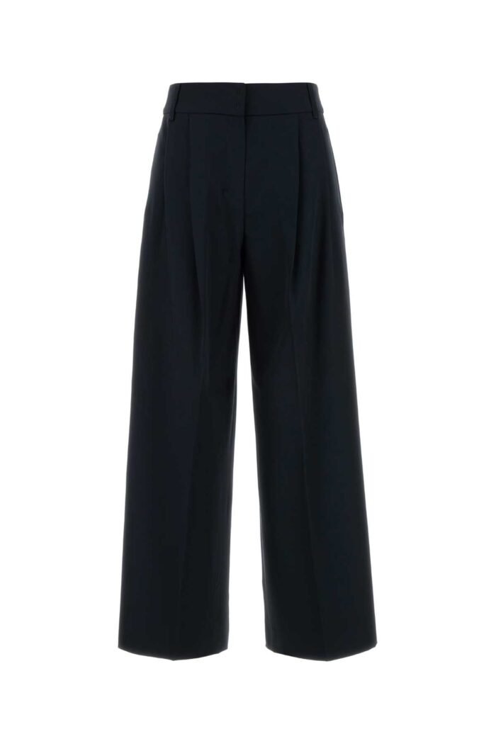Midnight wool Nichols palazzo pant - Image 1