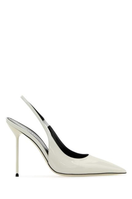 White leather Lidia pumps