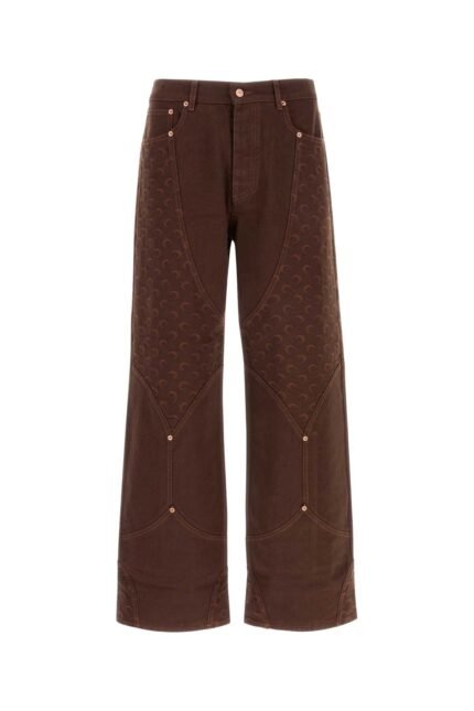 Embroidered denim jeans
