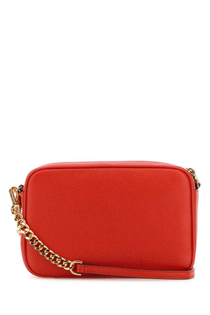 Coral leather medium crossbody bag - Image 3