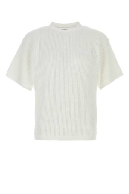 White cotton Waffle t-shirt