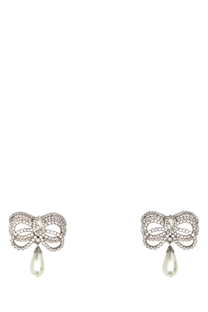 Embellished metal earrings - Image 1