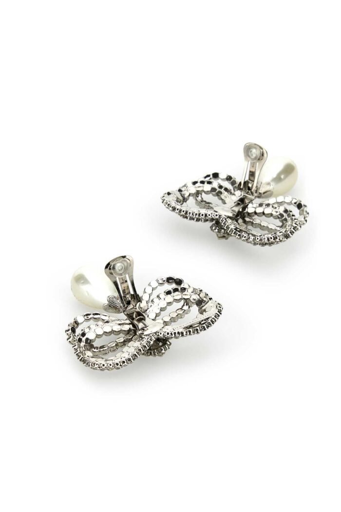 Embellished metal earrings - Image 3