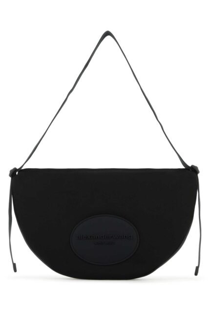 Black canvas large Bo shoulder bag