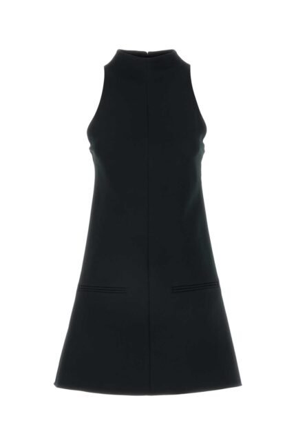 Black twill dress